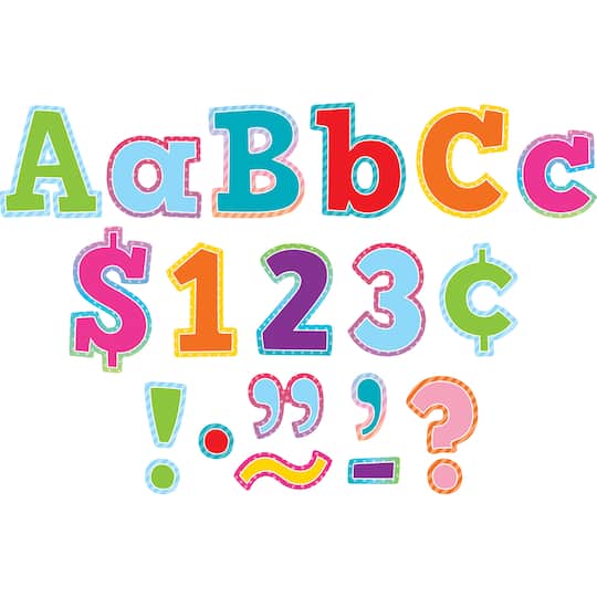 Teacher Created Resources&#xAE; Colorful Vibes Bold Block Letter Set, 230ct.